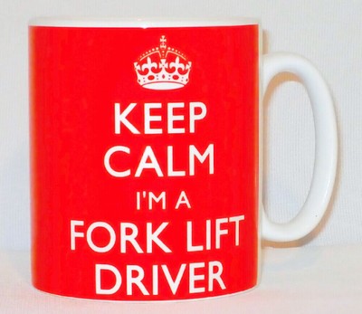 Keep Calm I'm A Forkl Lift Driver Tasse personalisierbar tolles Geschenk für Lagerarbeiter