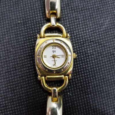GV II Women 1554QB Gold Tone Silver Bezel Steel Quartz  display picture 3