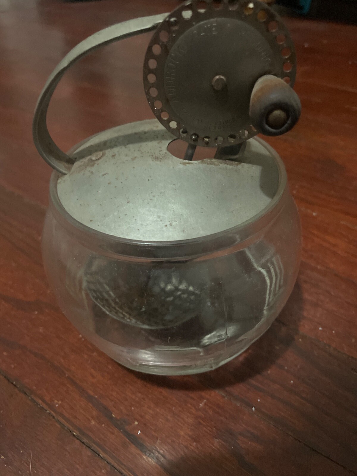 Vintage Androck Food/Egg Hand Mixer Beater with Glass Jar circa 1940's