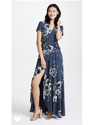 silk wrap maxi dress