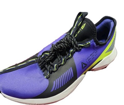 Reebok Sole Fury TS Purple Black Neon Lime Men's Running Shoes Sz 12 Medium