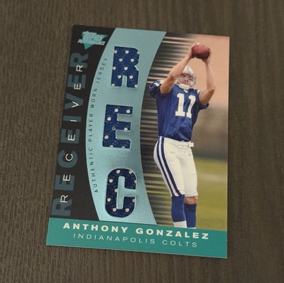 2007 Topps Performance Skills Sets Triple Relic /60 ANTHONY GONZALEZ Rookie RC