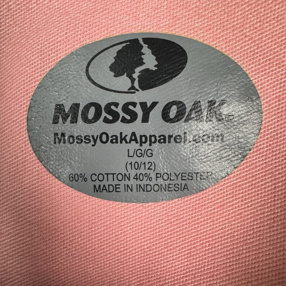 Camisa para mujer Mossy Oak Break Up L camuflada botón delantero L/S cremallera bolsillo caza Foto 3 de 4