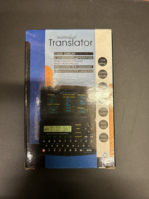 Multilingual Pocket Translator English Italian German Dutch Spanish French Read