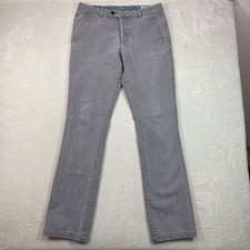 Gustin Straight Washed Chino Gray Pants Rugged Mens 35 Button Fly USA Made