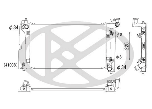 KüHler MotorküHlung FüR Toyota Avensis Liftback Kombi Stufenheck Corolla-image