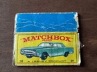 VINTAGE 1960'S LESNEY DIECAST METAL MATCHBOX CAR BOX ONLY 31 MYSTERY CAR I DUNNO