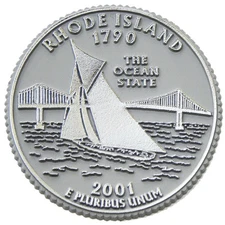 Rhode Island State Quarter Magnet by Classic Magnets