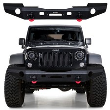 Vijay Steel Front Bumper W D-rings For 07-25 Jeep Wrangler Jljkgladiator Jt