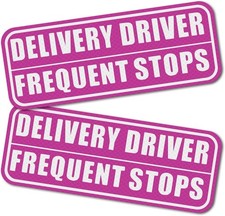 2PCS Delivery Driver Magnet for Car,High Reflection Frequent Stops Car Magnet fo
