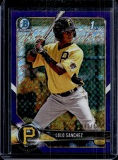 2018 Bowman Chrome LoLo Sanchez Prospects Purple Shimmer Refractor #/655 Pirates