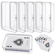 lastic Playing Card Boxes, Snaps Closed Poker Gaming Deck Holder, Standard Size