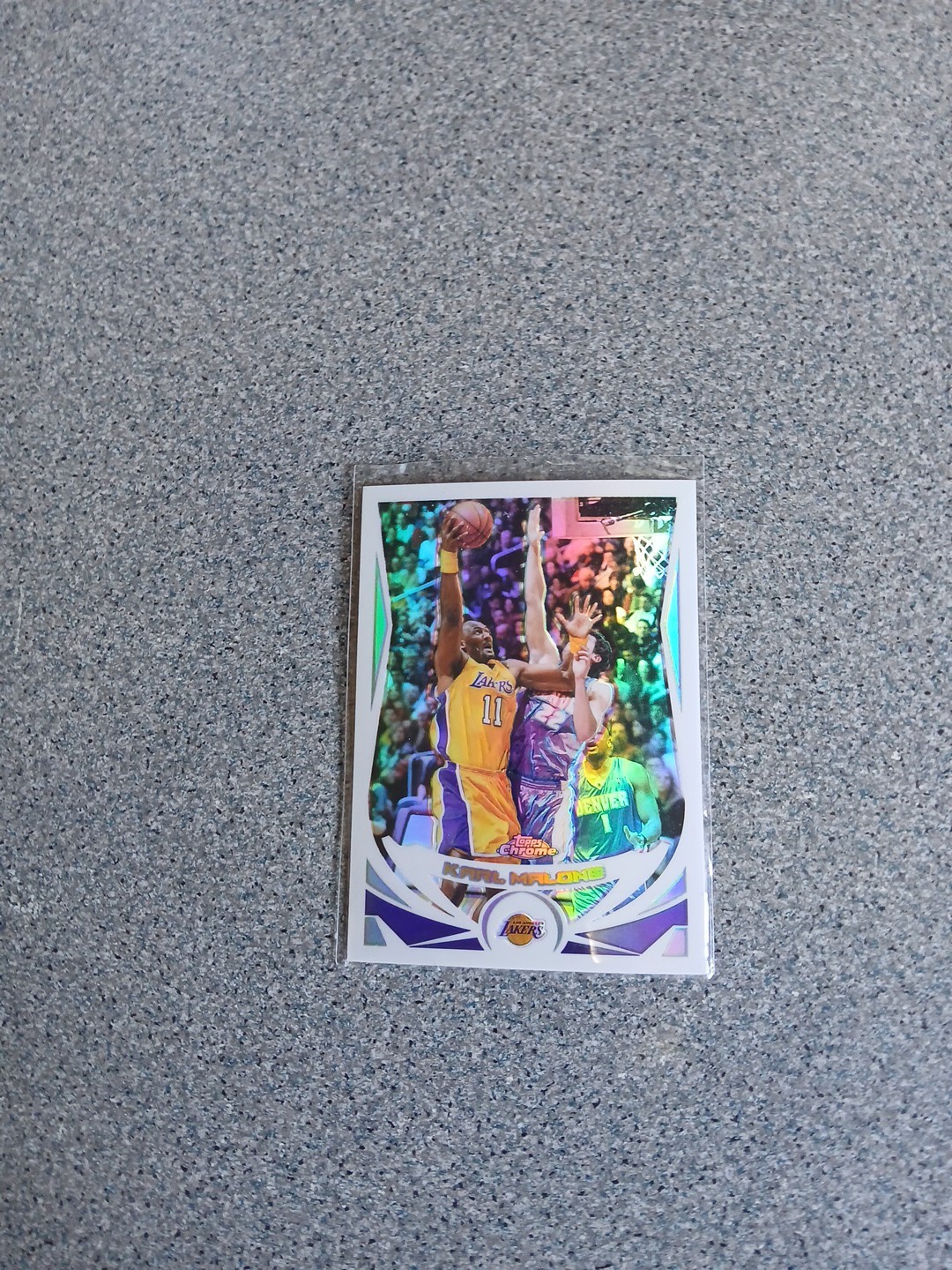 Karl Malone 2004 2005 Topps Chrome Refractor #110