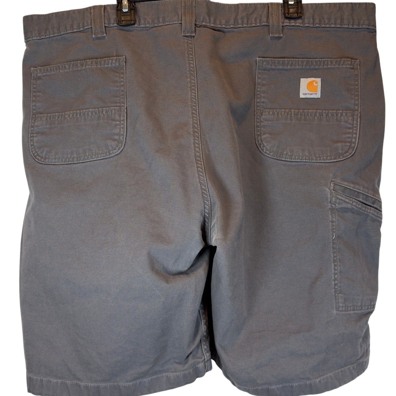 Carhartt Rugged Flex Relaxed Fit Canvas Work Shorts Men's Size 46 Gray 9