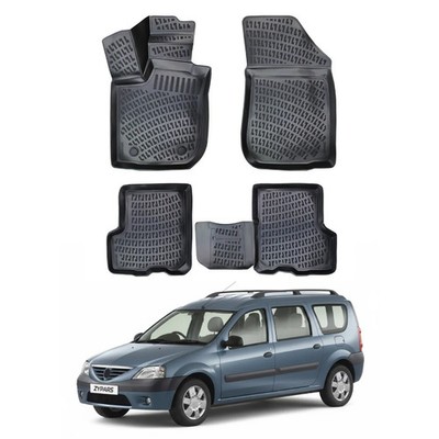 Fußmatten Automatten für Dacia Logan MCV 2004-2012 SW TPE Allwetter