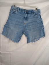Girls Abercrombie Kids High Rise Mom Jean Shorts Long 17/18 Adjustable Waist