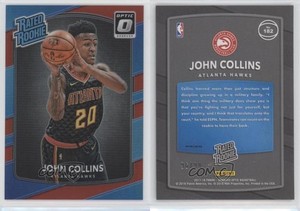 2017-18 Panini Donruss Optic Rated Red Prizm /99 John Collins #182 Rookie RC