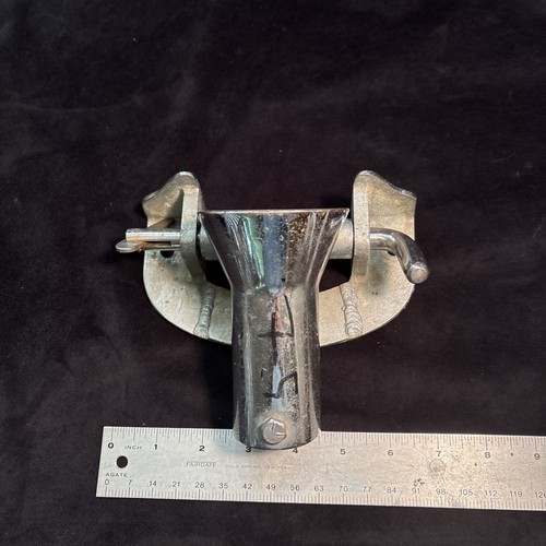 Vintage Stainless Steel Fishing Fighting Chair Rod Holder Gimbal Swivel Freeship