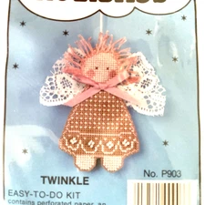 Willmaur Crafts Heavenly Holidays Twinkle P903 Cross Stitch Ornament Kit No Bow