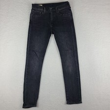 Levi's Premium Jeans Mens 31x32 Gray Waterless Lot 510 Skinny Dark Wash Denim