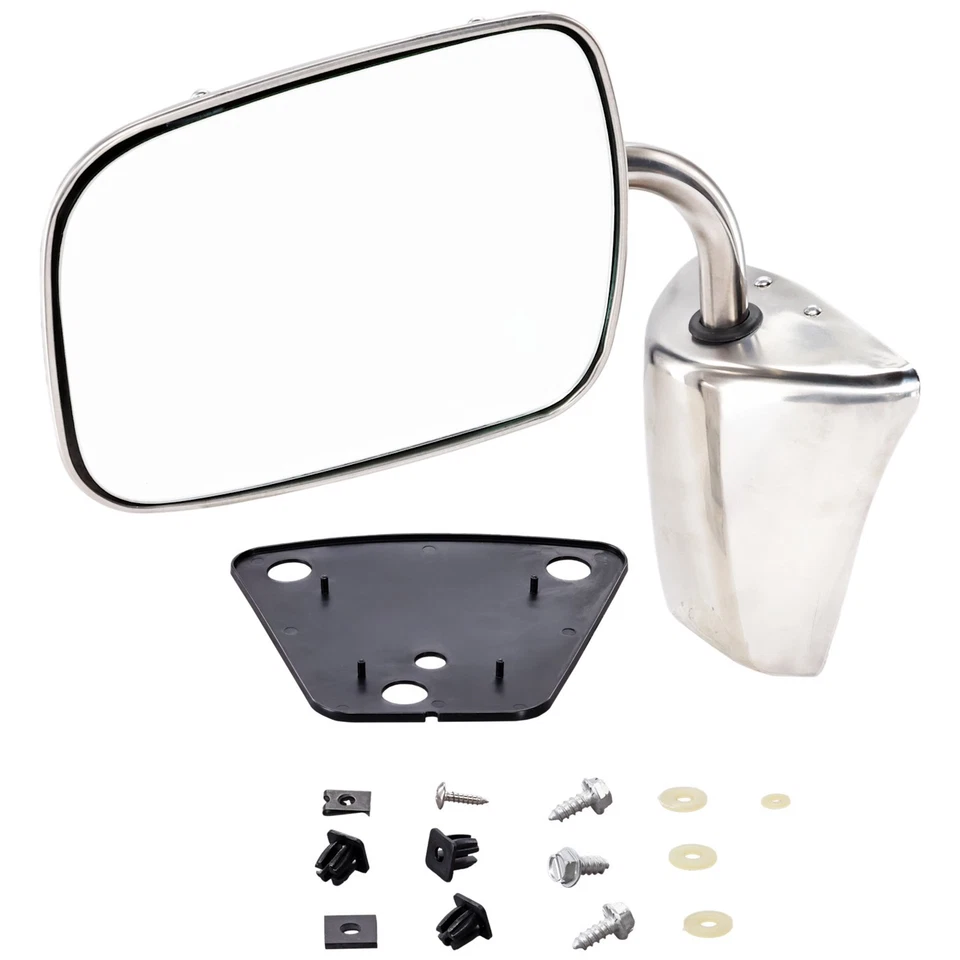 Conjunto de 2 espelhos laterais para motorista e passageiro Chevy Suburban Blazer C2500 - Imagem 4 de 4