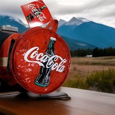 Coca-Cola Bag Small Red Round Transparent Backpack Vintage 1997