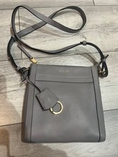 Image of Radley Grey Leather Crossbody Bag - New