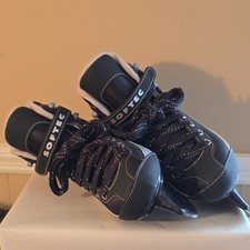 Softec Recreational Ice Skates Youth Size 4 Black Gray White