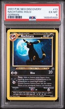 Pokemon Umbreon Nachtara Holo Neo Discovery Unlimited GERMAN 13/75 PSA 6