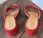 $795 Sergio Rossi Red Patent Leather Slides Size 37.5 EU, 7-7.5 US Made In Italy — photo 6