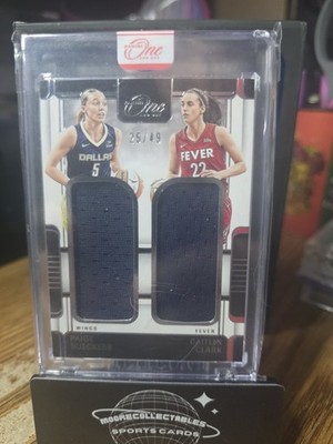 2025 Panini One And One Dual Patch RC Paige Bueckers Caitlin Clark /49  #PB-CC