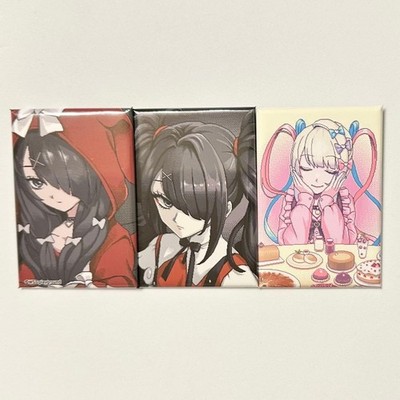 NEEDY GIRL OVERDOSE Character Can Badge Set 3pcs 2.8x2in Anime Pins