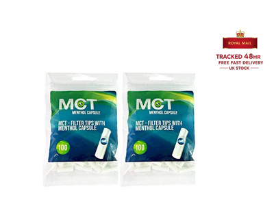 Frutta Slim MCT Menthol Kapselspitzen 100 Filter zum Rauchen Menthol Filter Tips