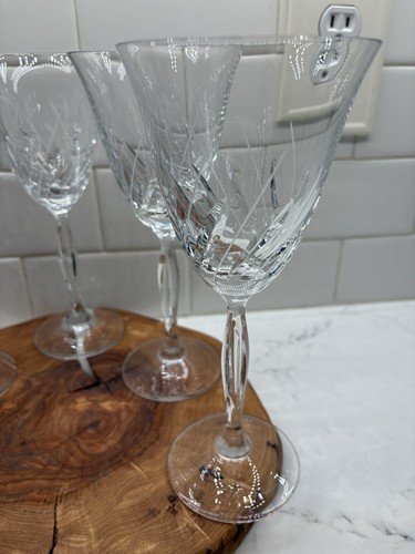 5-Mikasa Meadow Song Water Goblet 8 1/2” Wine Glass - Picture 4 of 12
