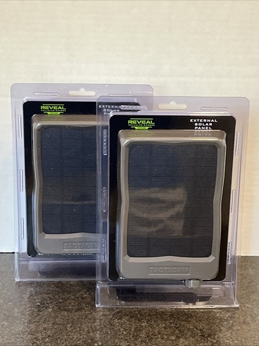 TACTACAM REVEAL EXTERNAL SOLAR PANELS(2) For Cellular Trail Cam X/X 2.0/Gen 1/SK