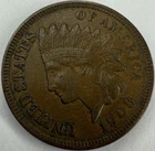 1908 Indian Head Cent Exact Coin Imaged #IND1195