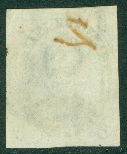 SG 10 Colony of Canada 1852-57. 6d greenish-grey. Fine used CAT £1400 - Picture 2 of 2