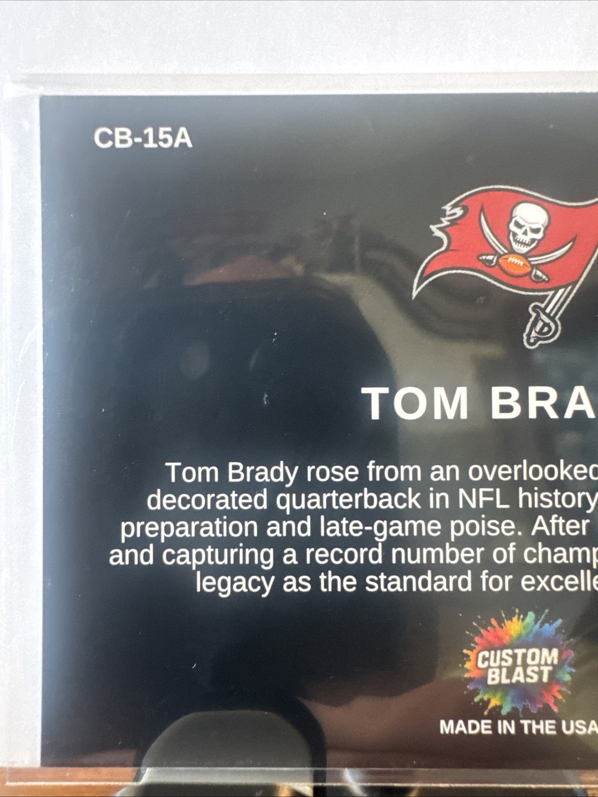 Custom Blast Tom Brady CB-15A Fac. AUTO GOAT Tampa Bay Buccaneers Patriots MVP view 6
