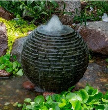 Aquascape Stacked Slate Sphere 18 Inch Founta...