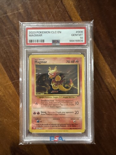 Pokémon 2023 CLC EN Magmar 006/034 PSA 10