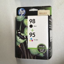 Genuine HP 98 Black  95 Tri-Color Ink Cartridge Combo Pack CB327FN Sealed 2017