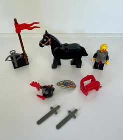 Lego #6009 Black Knight Vintage 100% Complete with Instruction Manual 