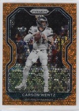 2020 Panini Prizm Orange Disco Prizm Carson Wentz #169 14tz