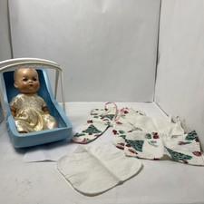 Vintage Baby Doll Plastic With Brown Hair Sleepy Moving Eyes 10 More