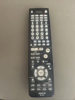 DENON RC-921 A/V Receiver Home Theater System Remote Control Black Original