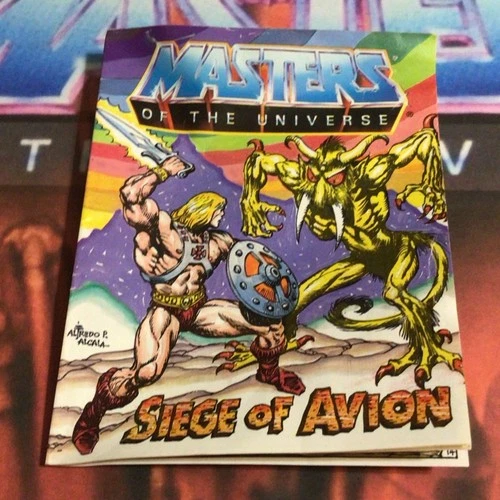 SIEGE OF AVION MOTU Mini Comic 1983 Vintage Mattel He-Man Skeletor B8 980Q