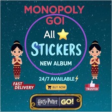 Monopoly Go Stickers 1-6 Stars  ALL Stickers Available  CHEAPEST SUPPER FAST  24/7
