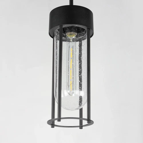 Millennial 5.5 Inch Outdoor Hanging Lantern – Black - Picture 3 of 4