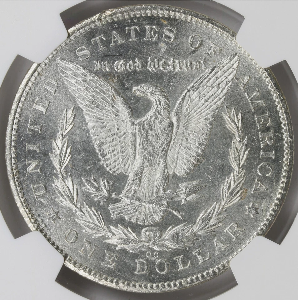:1878-CC 1$ SILVER MORGAN DOLLAR NEAR CHOICE NGC MS62(SEMI-CAMEO) HIGHEST GRADES - Image 4 of 4
