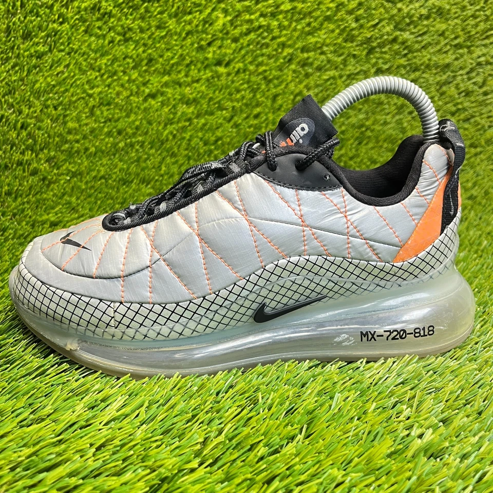 Nike Air Max MX 720-818 Niños Talla 5.5Y Plateado Negro Zapatos para Correr Tenis Foto 4 de 4